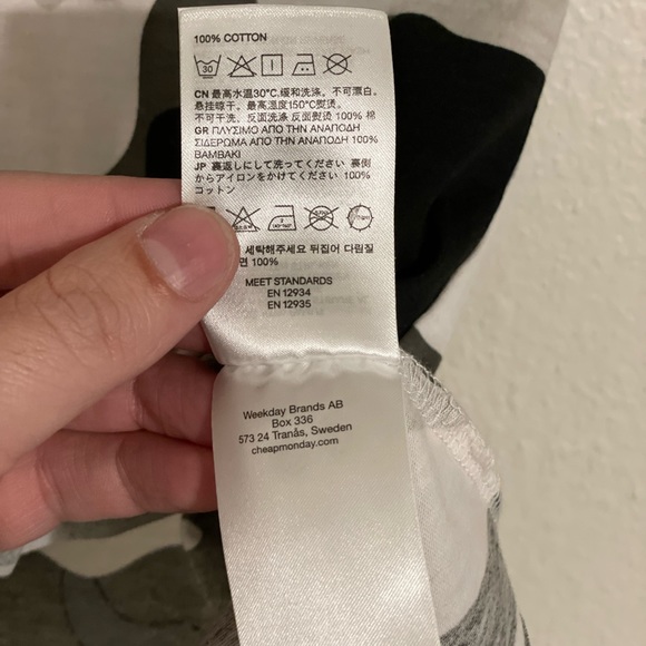 Cheap Monday - Camo T-Shirt with Holographic Logo - - Cotton - Size M - Picture 4 of 4